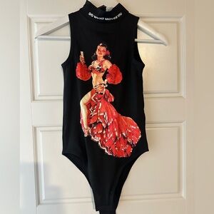 Black Bacardi Bodysuit